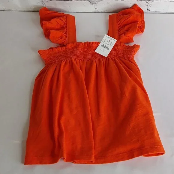 CREWCUTS RUFFLE SLEEVE TOP - Picture 6 of 13